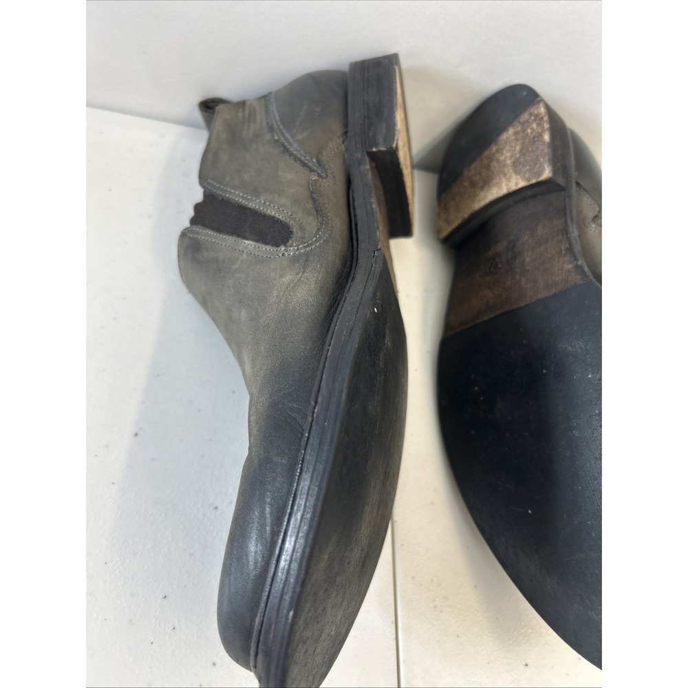 John Varvatos Gray Leather Low Chelsea Shoes Pull On Men's Size 8.5M - Picture 3 of 11